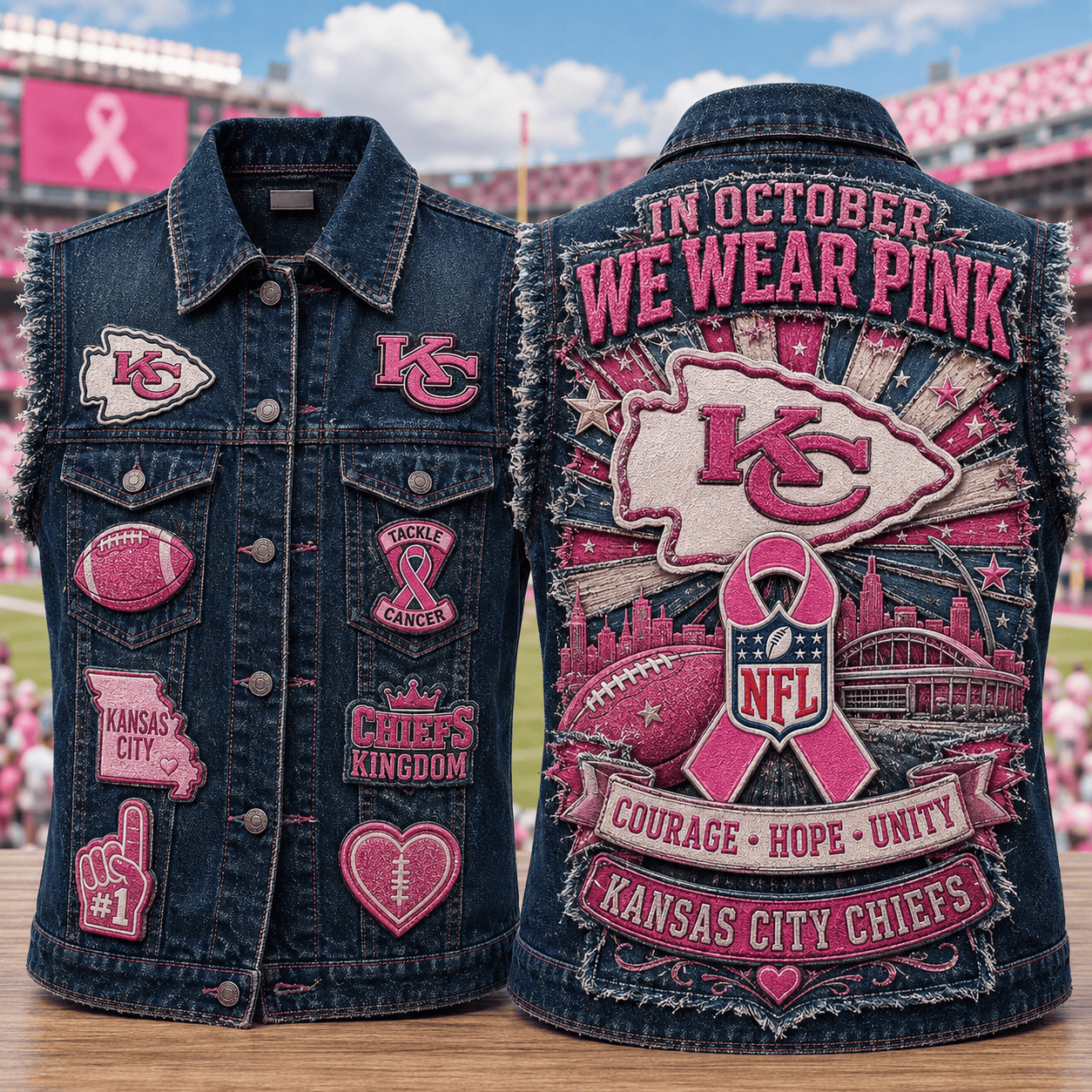 KCC PREMIUM DENIM VEST NTTB