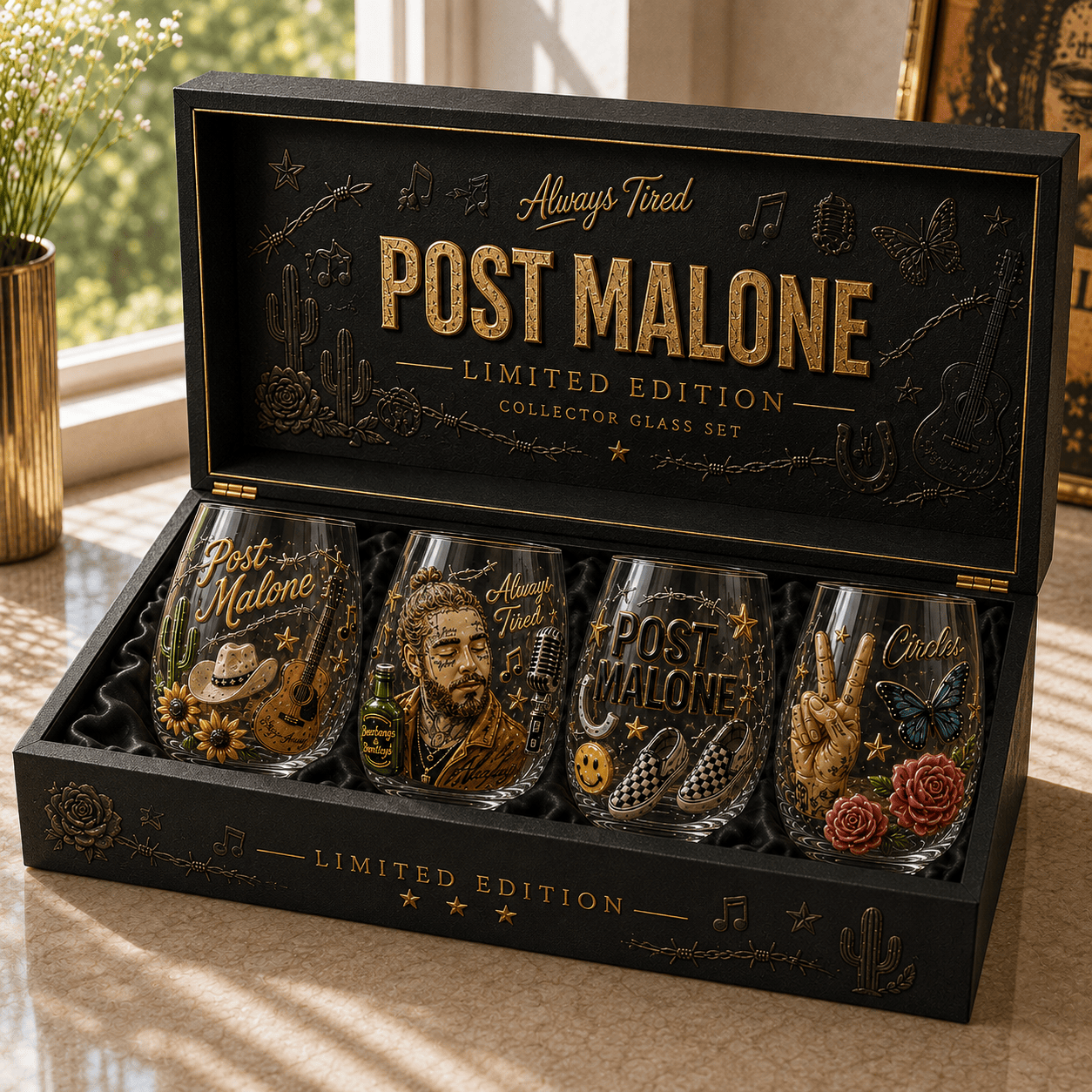 Premium PTML Whiskey Glass Set TTTT