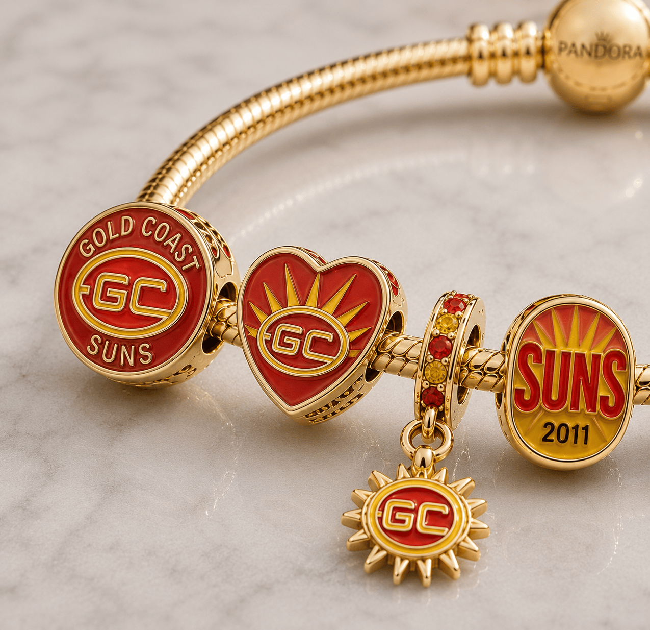 GCS Gold Charm Bracelet Set VTH
