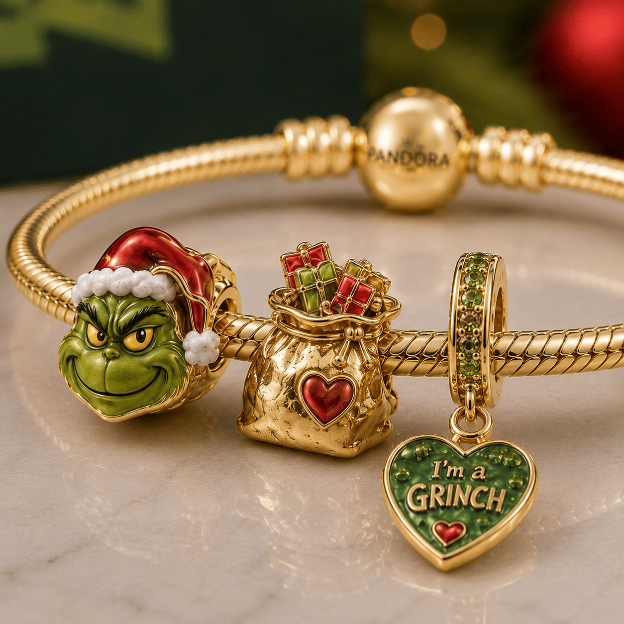 TGR Gold Charm Bracelet Set VTH