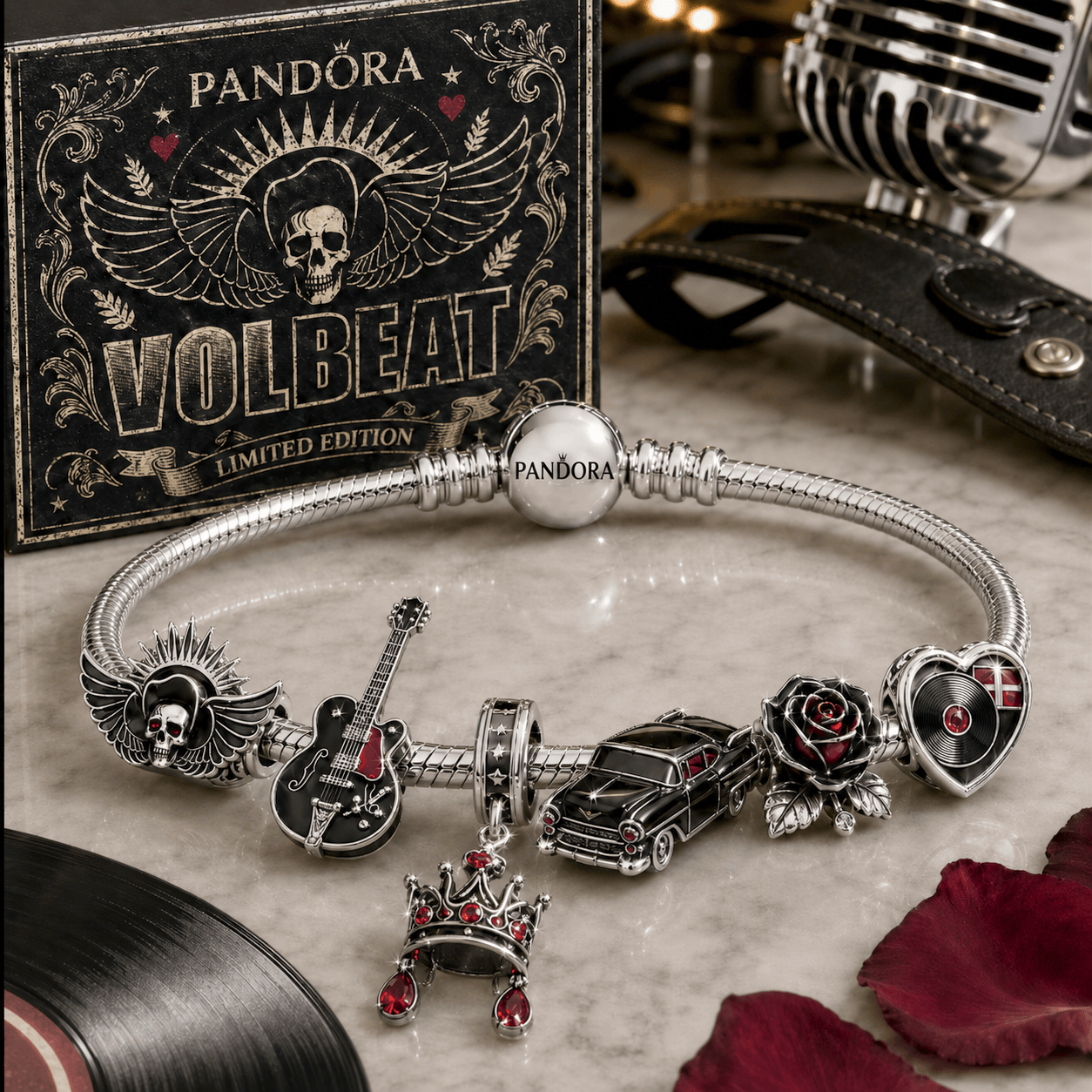VOLB Silver Charm Bracelet Set NTVA