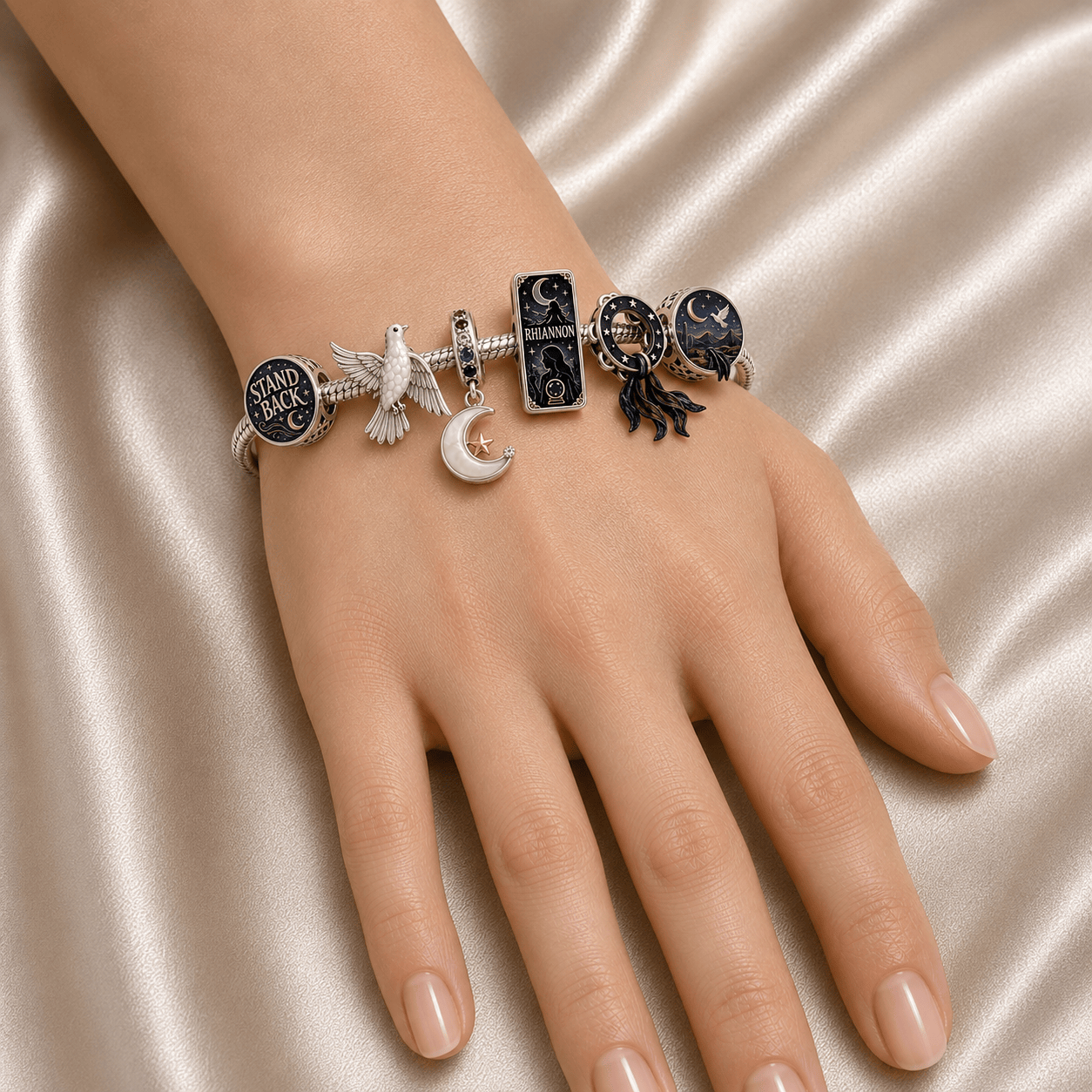 STNK Silver Charm Bracelet Set HQH