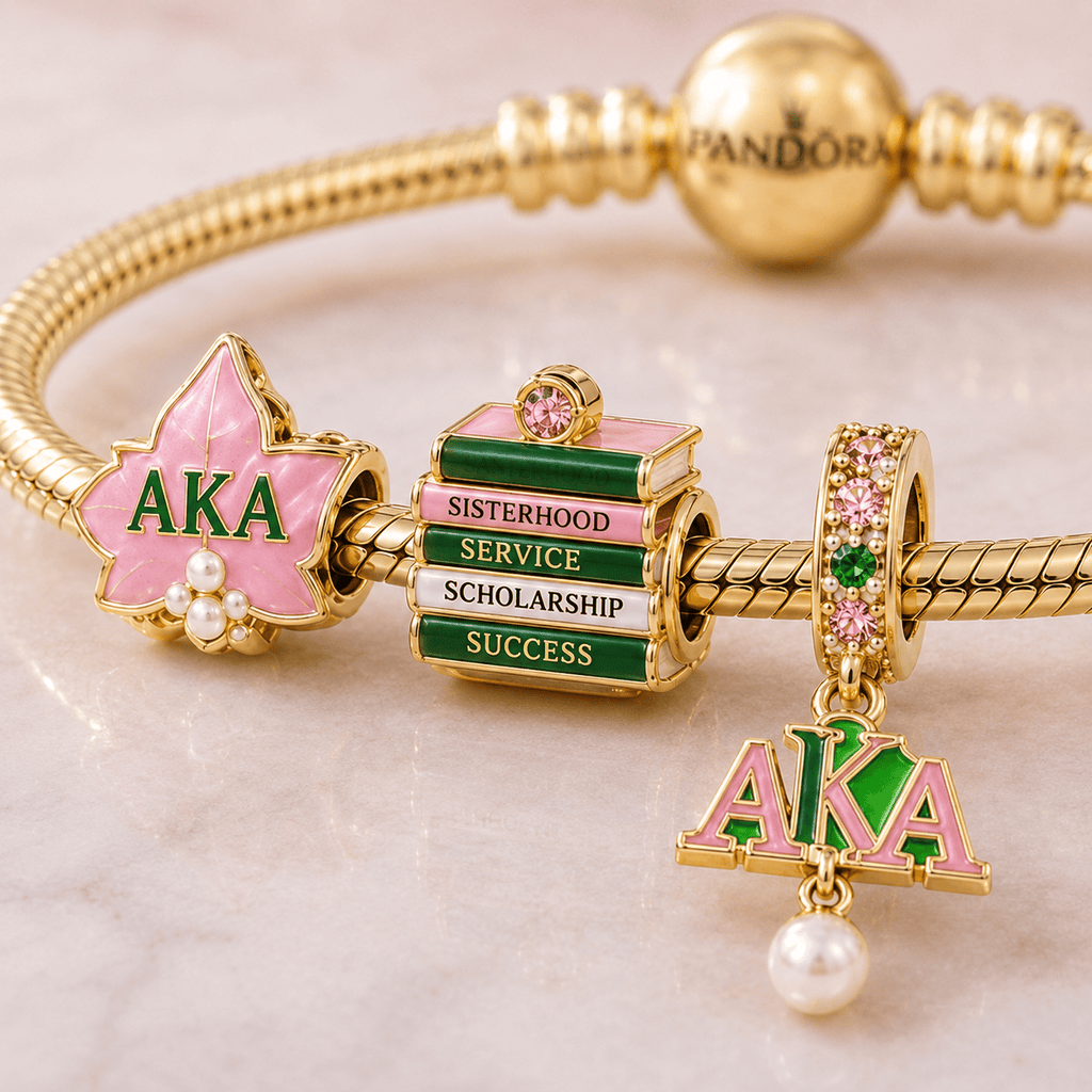 AKA Gold Charm Bracelet Set VTH