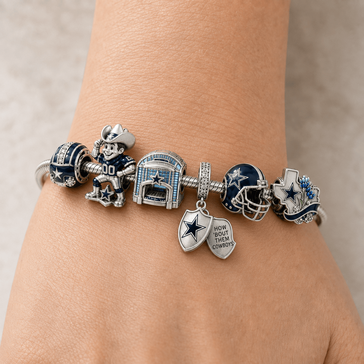 DLCB Silver Charm Bracelet Set HQH