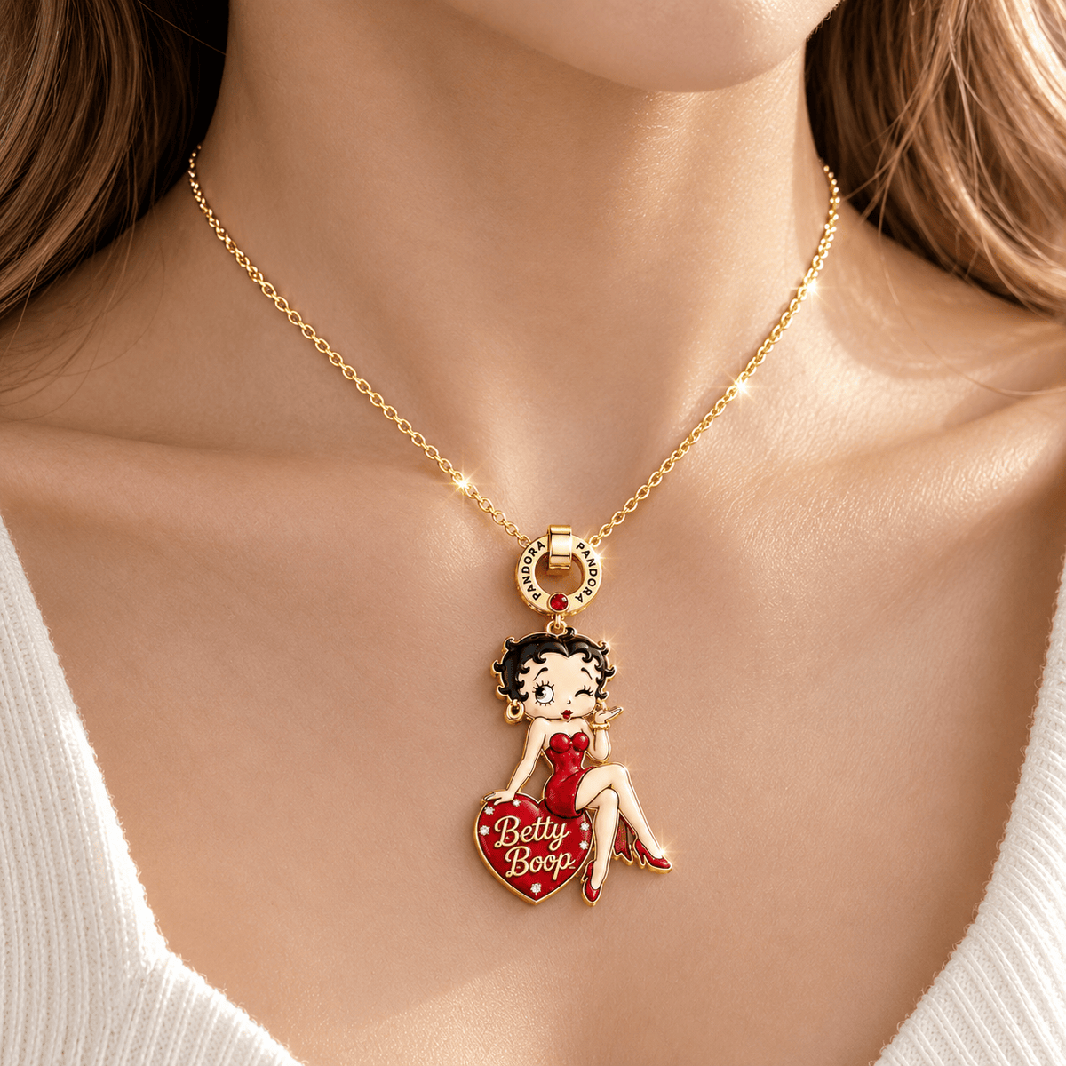 BTB Solid Gold Chain with Diamond Pendant BMD