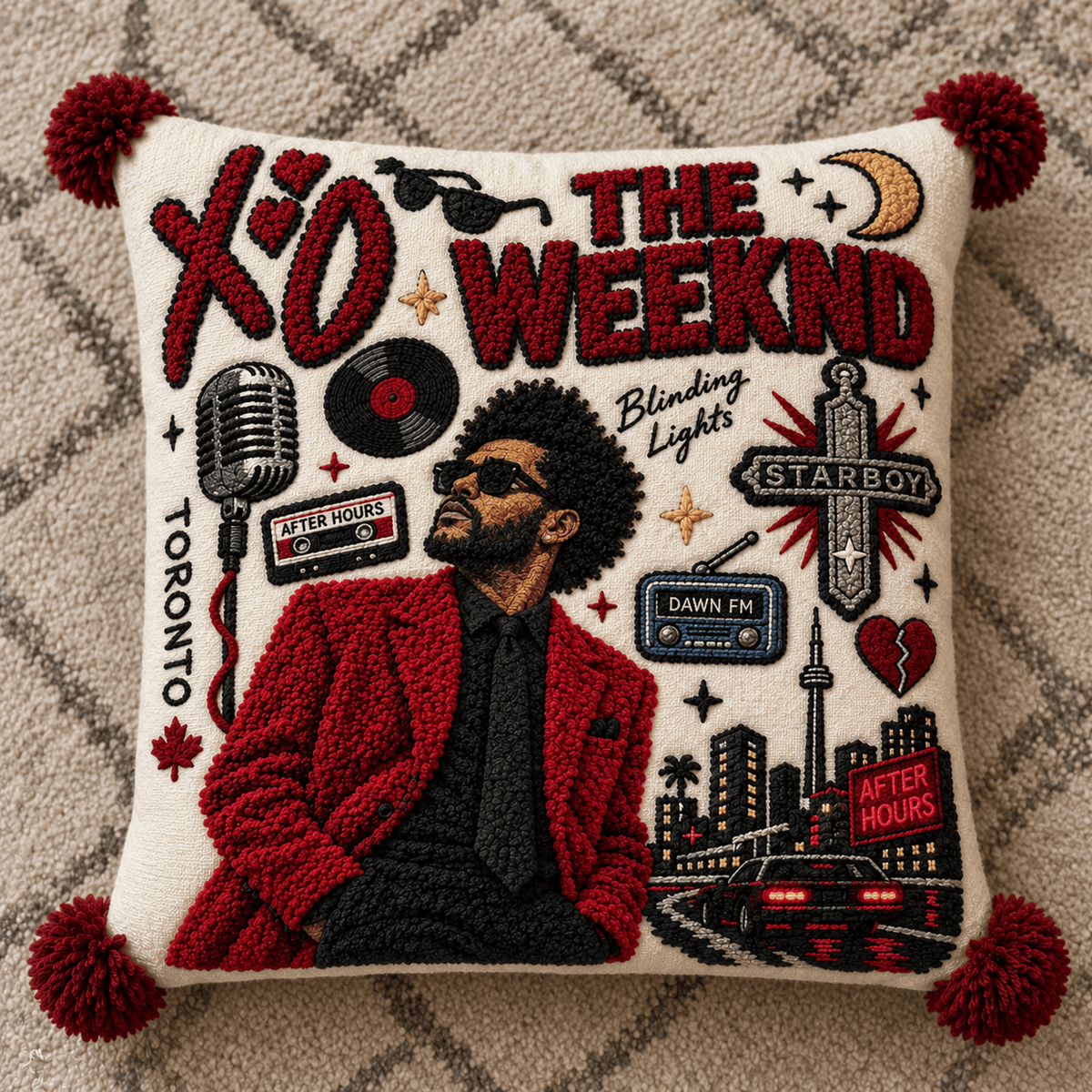 TWD Tufted Sofa Cover & Pillow Set DNBN