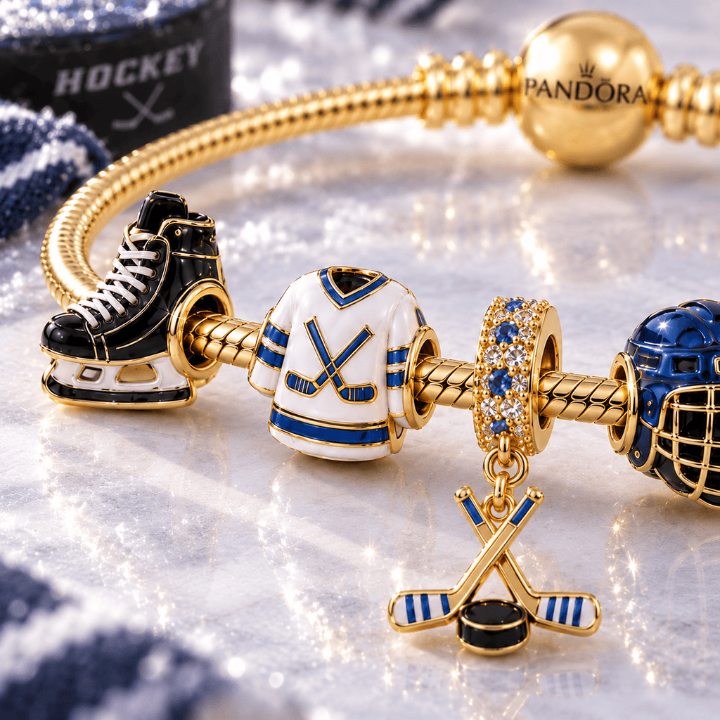 HCK Gold Charm Bracelet Set VTH