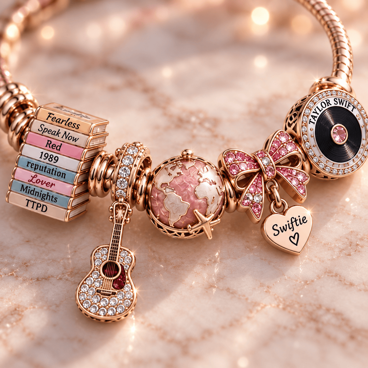 TLSW Gold Charm Bracelet Set PNPA