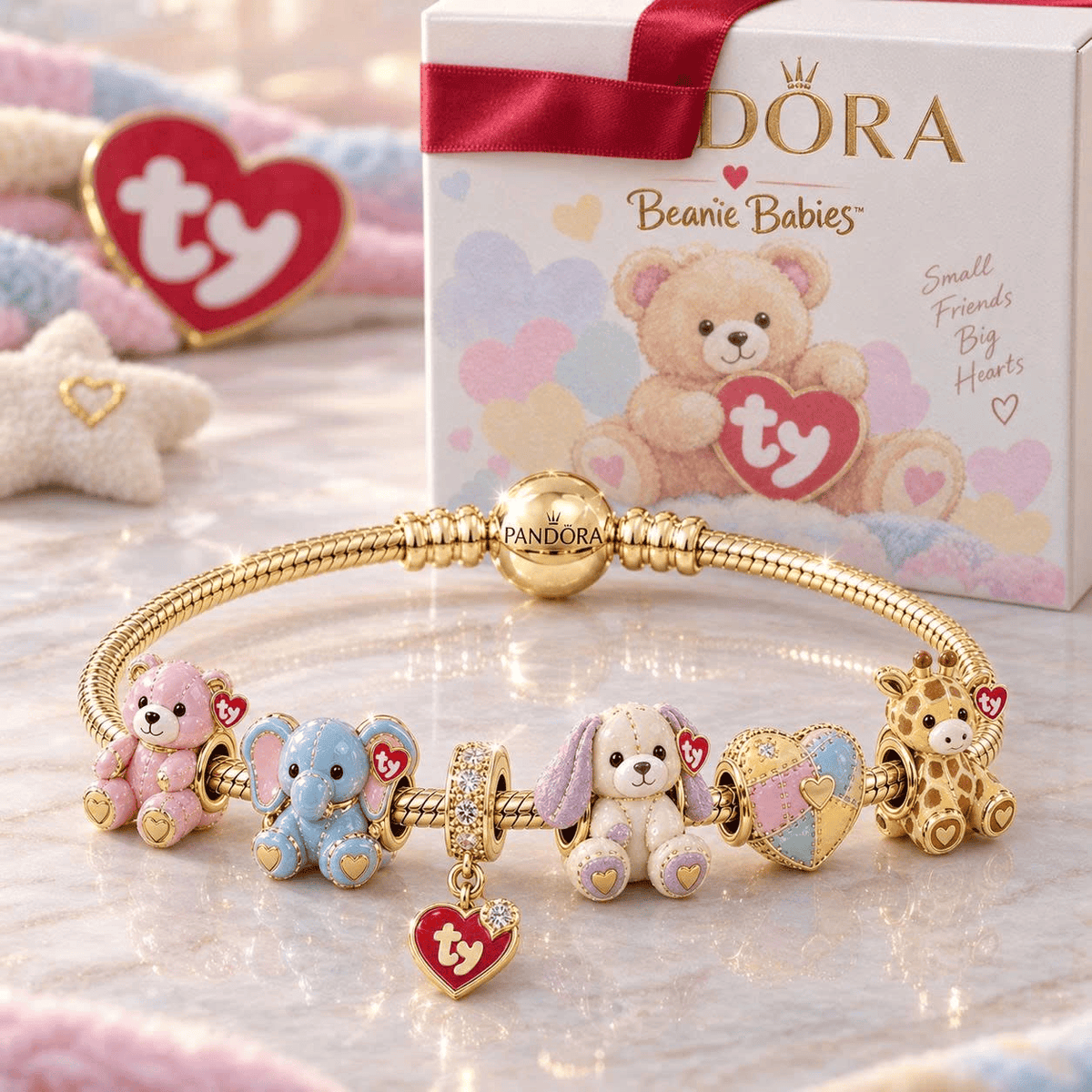 BBIS Gold Charm Bracelet Set VTH