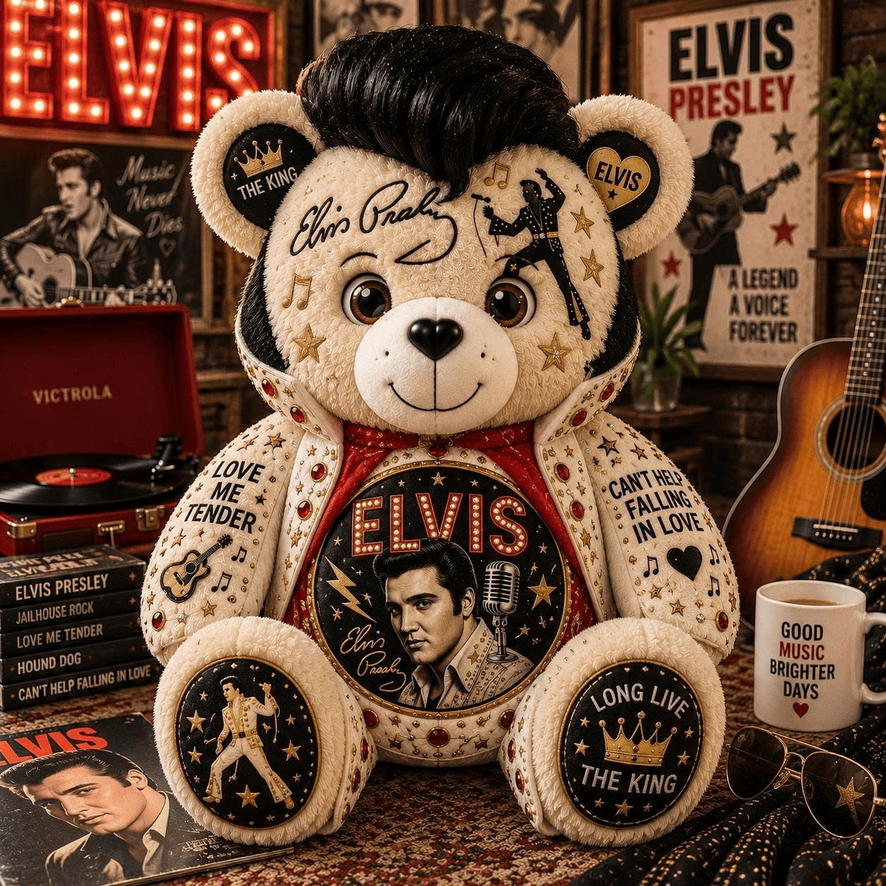 ELV Bear Custom Shaped Pillow