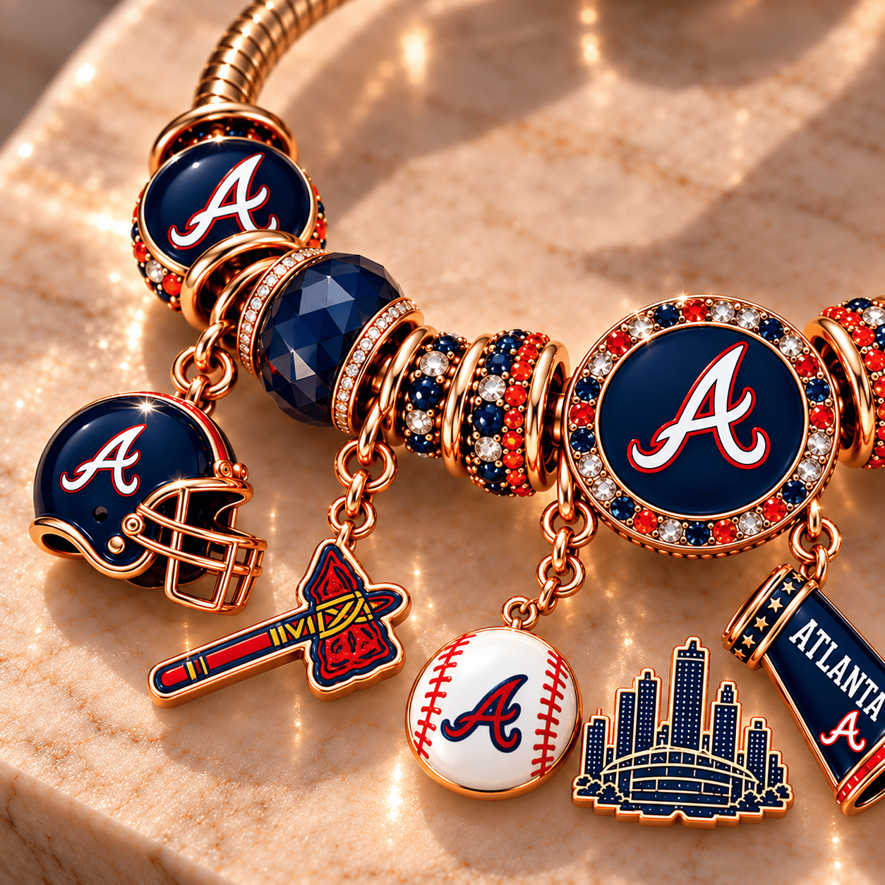 ALB Gold Charm Bracelet Set PNPA