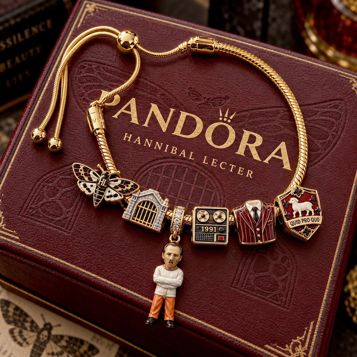 HLBL Silver Charm Bracelet Set NTVA