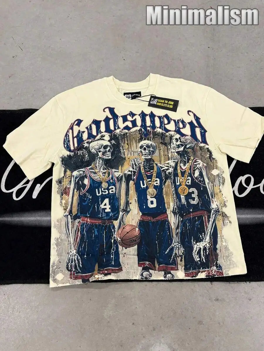 Godspeed Dream Team T-Shir,100% Cotton Printed T-Shirt, High Quality Thick Heavyweight, New Autumn