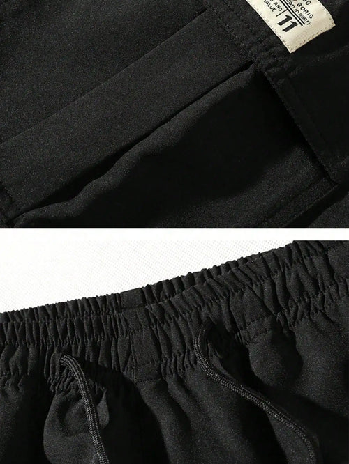 4 Pcs Men's Casual Breathable Cargo Shorts Summer Outdoor Bermuda Shorts